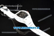 Richard Mille RM 055 Bubba Watson 9015 Automatic Ceramic Case with Black Dial Dots Markers and Rubber Strap