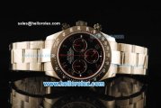 Rolex Daytona Chronograph Swiss Valjoux 7750 Automatic Movement Steel Case with Black Dial and Arabic Numerals-Steel Strap