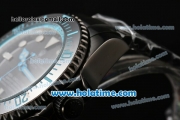 Rolex Sea-Dweller Deepsea Asia 2813 Automatic Full PVD with Black Dial and Blue Diver Index