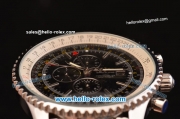 Breitling Navitimer Automatic Movement Steel Case with Black Dial and Stick Marker-Small Calendar