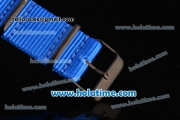 Rolex Submariner Asia 2813 Automatic PVD Case with Carbon Fiber Dial and Dark Blue Nylon Strap