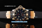 Ulysse Nardin Marine Hammerhead Shark Limited Edition Automatic Movement Steel Case with Blue Dial and Black Rubber Strap Ulysse Nardin Marine Hammerhead Shark Limited Edition Automatic Movement Steel Case with Blue Dial and Black Rubber Strap