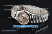 Rolex Datejust Swiss ETA 2671 Automatic Steel Case with Grey Dial Diamonds Markers and Steel Bracelet (BP)