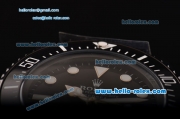 Rolex Pro-Hunter Sea-Dweller Asia 2813 Automatic PVD Case with PVD Strap Black Dial White Markers