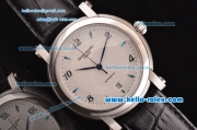 Patek Philippe Calatrava Swiss ETA 2836 Automatic Steel Case with Stick/Numeral Markers and White Dial