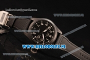 IWC Big Pilot'S Asia Auto PVD Case with Black Dial and Black Nylon Strap - 1:1 Origianl (ZF)