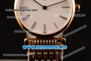 Longines La Grande Classique SWISS QUARTZ Two Tone Case with Yellow Gold Bezel White Dial and Two Tone Bracelet