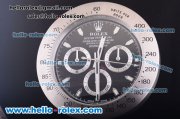 Rolex Daytona Style Wall Clock Quartz Steel Case with Black Dial Rolex Daytona Style Wall Clock Quartz Steel Case with Black Dial