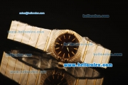 Omega Constellation Swiss Quartz Steel Case with Diamond Bezel and Stick Markers-Two Tone Strap