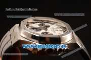 Audemars Piguet Royal Oak Chronograph White Dial With Black Sub Dial Strap Swiss Valjoux 7750 26331ST.OO.1220ST.03