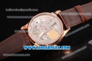 IWC Portugieser Power Reserve Clone IWC 52010 Automatic Rose Gold Case with Arabic Numeral Markers and White Dial (ZF)