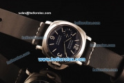 Panerai Marina Militare Asia 6497 Manual Winding Steel Case with Dark Blue Dial and Black Leather Strap