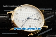 Breguet Classique Japanese Miyota 9015 Automatic Movement Yellow Gold White Dial and Roman Numeral Markers Leather Strap (FF)