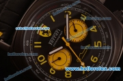 Ferrari Automatic PVD Case with Black Dial and Yellow Markers-7750 Coating