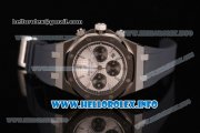 Audemars Piguet Royal Oak QE II CUP 2015 Limited Edition Chrono Swiss Valjoux 7750 Automatic Steel Case with White Dial Stick Markers and Grey Rubber Strap (EF)