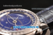 Patek Philippe Grand Complication Steel Case 9015 Auto with Blue Dial and Blue Leather Strap