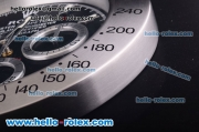 Rolex Daytona Style Wall Clock Quartz Steel Case with Black Dial