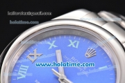 Rolex Datejust II Asia 2813 Automatic Full Steel with Blue Dial and Roman Numeral Markers