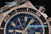 Breitling Superocean Chronograph II Swiss Valjoux 7750-SHG Automatic Steel Case with Yellow Stick Markers and Stainless Steel Strap
