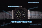 Hublot Big Bang Swiss Valjoux 7750 Automatic Movement PVD Case with Black Dial - Green Markers