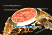 Rolex Daytona All Yellow Gold With Rolex 4130 Chrono Red Dial(EF)