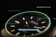Rolex Milgauss Automatic Movement Full Black PVD with Black Dial and Green Sapphire - Bamford Limited Edition