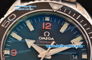 Omega Seamaster Planet Ocean 8500 Clone Automatic Steel Case with Steel Strap Black Dial 1:1 Clone