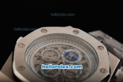 Audemars Piguet Royal Oak Automatic Movement White Skeleton Dial with Silver Case and SS Strap