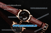 Jaeger-LECoultre Master Swiss ETA 2824 Automatic Rose Gold Case with Black Dial and Stick Markers