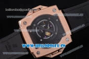 Hublot Masterpiece MP 08 Antikythera Sunmoon Asia 2813 Automatic Rose Gold Case Skeleton Dial Stick Markers and Grey Leather Strap