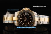 Rolex GMT Master II Automatic Movement Steel Case with Black Dial and Two Tone Strap