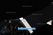 Hublot Big Bang Yacht Club Monaco Swiss Valjoux 7750 Automatic Movement Ceramic Bezel with Black Dial and Silver Markers