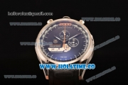 Tag Heuer Mikrogirder 2000 Chrono Miyota Quartz Steel Case with Black Dial and Rubber Strap - Orange Second Hand