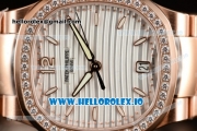 Patek Philippe Nautilus Miyota 9015 Automatic Rose Gold Case White Dial With Stick Markers Rose Gold Bracelet