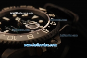 Rolex GMT-Master II Swiss ETA 2836 Automatic Movement PVD Case with Black Dial and Black Nylon Strap