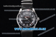 Rolex Milgauss Vintage Asia 2813 Automatic Steel Case with Black Dial Grey Nylon Strap and White Markers