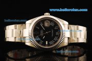 Rolex Datejust II Rolex 3135 Automatic Movement Full Steel with Black Dial and White Roman Numerals