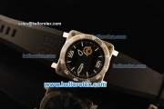 Bell & Ross Aviation BR 03 Original Quartz Movement Steel Case with White Markers and Black Rubber Strap-1:1 Original