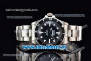 Rolex Submariner Comex Asia 2813 Automatic Steel Case with Black Dial White Dots Markers and Steel Bracelet