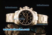 Rolex Daytona II Chronograph Swiss Valjoux 7750 Automatic Movement Full Steel with Black Dial and White Markers