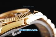 Rolex Day-Date II Automatic Movement Full Gold with Gold Dial and Diamond Markers