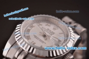 Rolex Lady Datejust Automatic Movement Steel Case/Strap with Silver Dial and Roman Markers