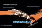 Panerai PAM 624 Luminor 1860 Asia Automatic Steel Case with White Dial and Brown Leather Strap