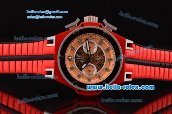 Hublot King Power Chronograph Swiss Valjoux 7750 Automatic Steel Case with Black Bezel and Salmon Dial Stick Markers