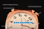 Vacheron Constantin Historiques American Asia Automatic Rose Gold Case with White Dial and Black Arabic Numeral Markers