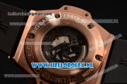 Hublot Big Bang Unico GMT Asia Auto Rose Gold Case with Skeleton Dial and Black Rubber Strap