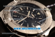 Breitling Colt II Swiss ETA 2824 Automatic Steel Case with Black Dial and Black Leather Strap (AAAF)