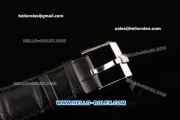 Ulysse Nardin Classico Miyota OS2035 Quartz Steel Case with Stick Markers White Dial and Black Leather Strap