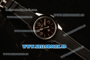 Bell&Ross BR 123 FALCON Miyota 9015 Automatic Steel Case with Brown Dial and Black Rubber Strap