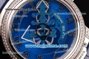 Ulysse Nardin Freak Automatic Steel/Diamond Case with Blue Dial and Blue Leather Strap (EF)